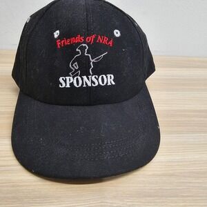 VTG Friends of NRA Hat Strapback Cap Mens Black Sponsor Outdoor 90s AMERICAP USA